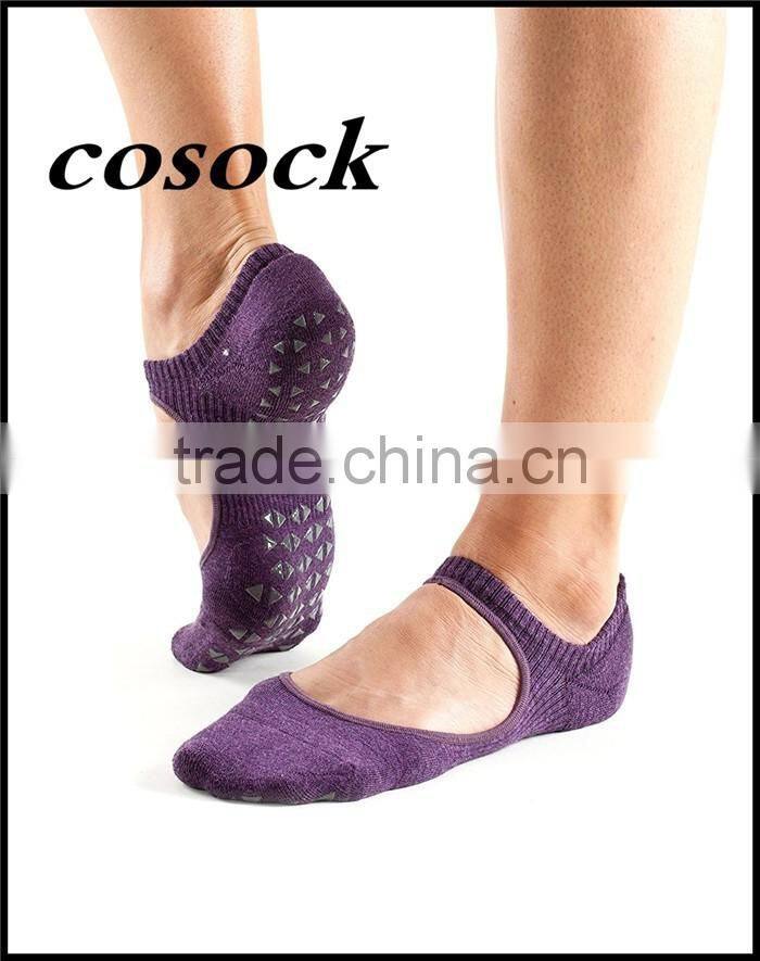 Colorful Non-Slip Grip Toe Socks for Barre, Pilates, Studio, and Yoga