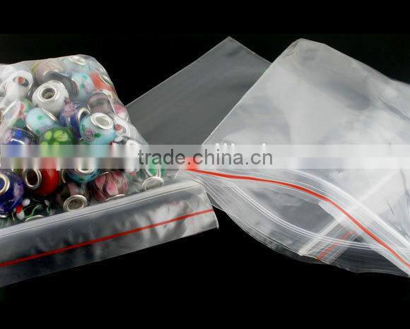 100PCs Transparent Zip Lock Plastic Self Sealing Bags 10x13cm