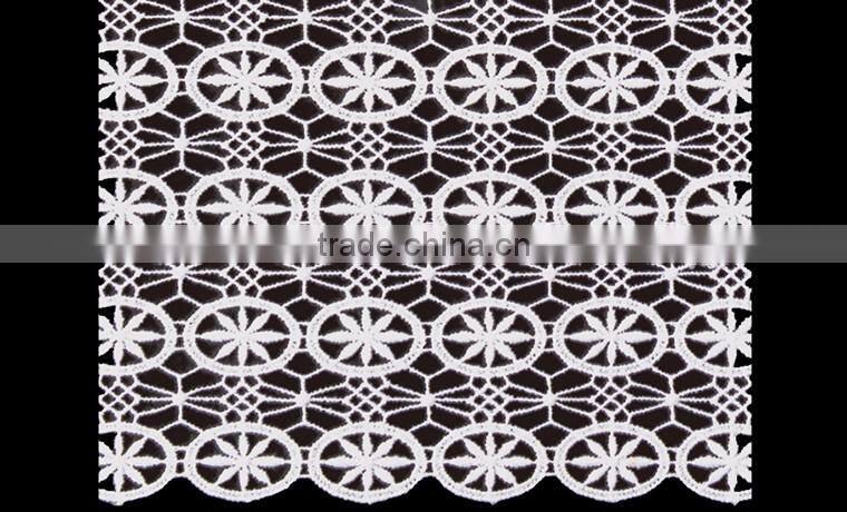 wholesale cotton chemical lace embroidery fabric