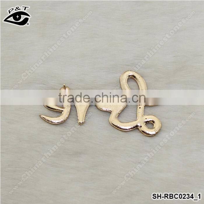 Rhinestone Brooch Pins Letter Love Shaped Rhinestone Brooch Pins For Decoration