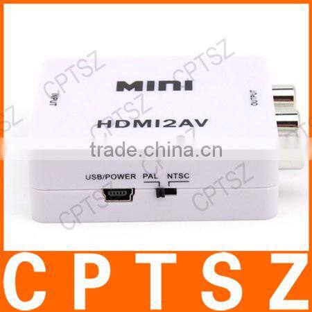 HDMI to AV Video Audio Converter - White