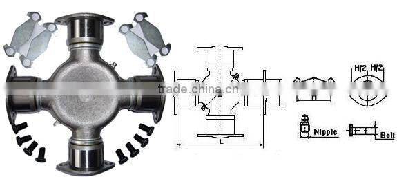 (5-115X Series)High Precison Cross-shaft Universal Joint with 4 Welded Plate Bearings