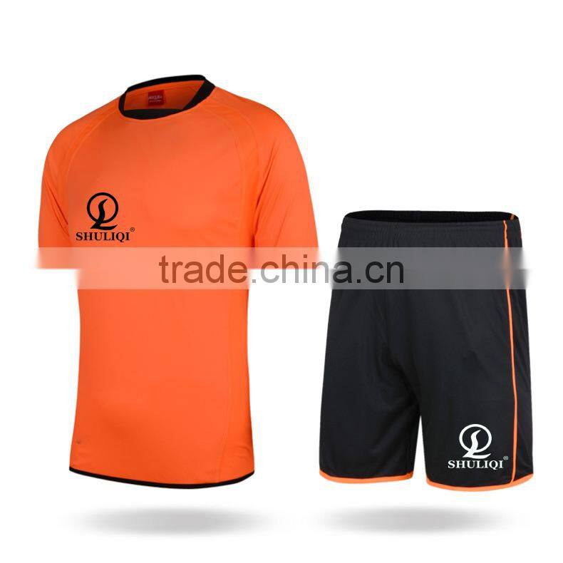 Training clothes short sleeve wholesale soccer uniforms