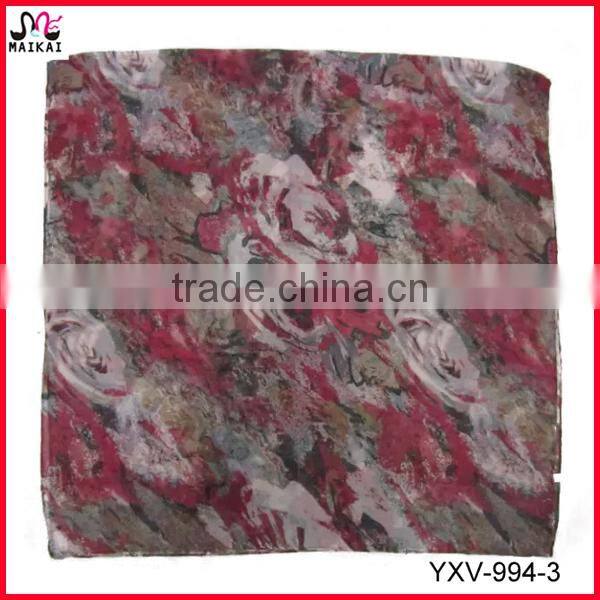 New design winter fashion heart printed muslim scarf