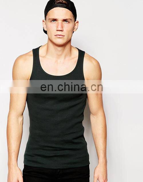 2017 China Manufacturer Wholesale Plain Gym Stringer Men's Tank Top