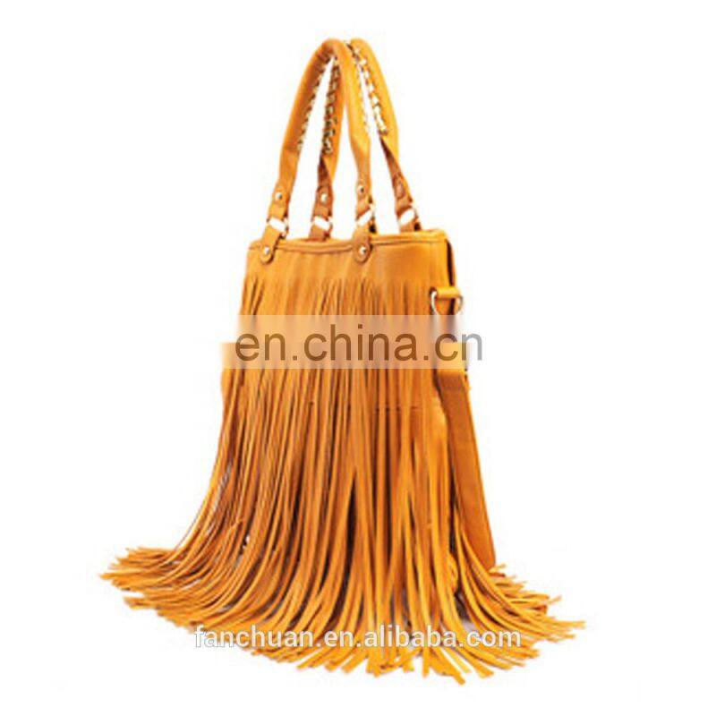 2015 Europe Trendy Tassel PU Leather Messenger Bag