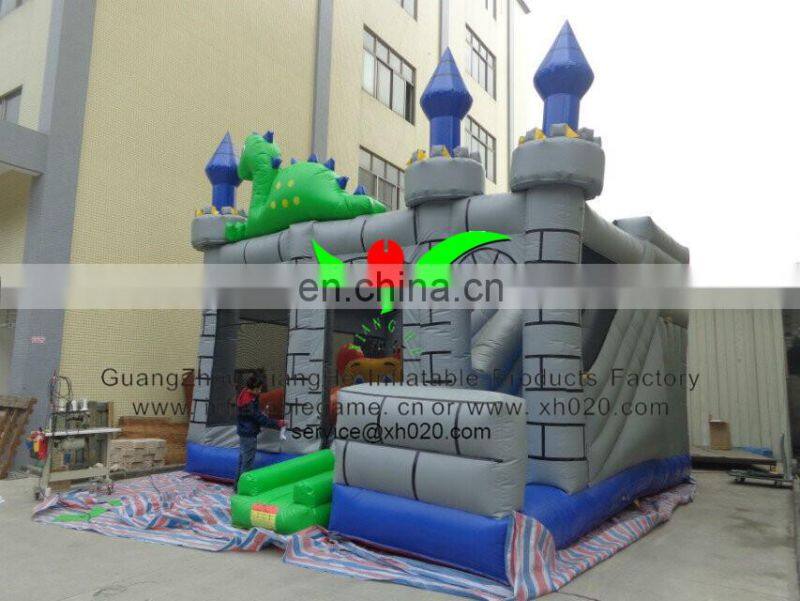 Hot sale indoor playground using PVC Tarpaulin inflatable dragon bouncer castle