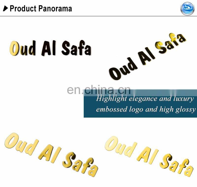 Electroform Nickel Labels With Custom Letters