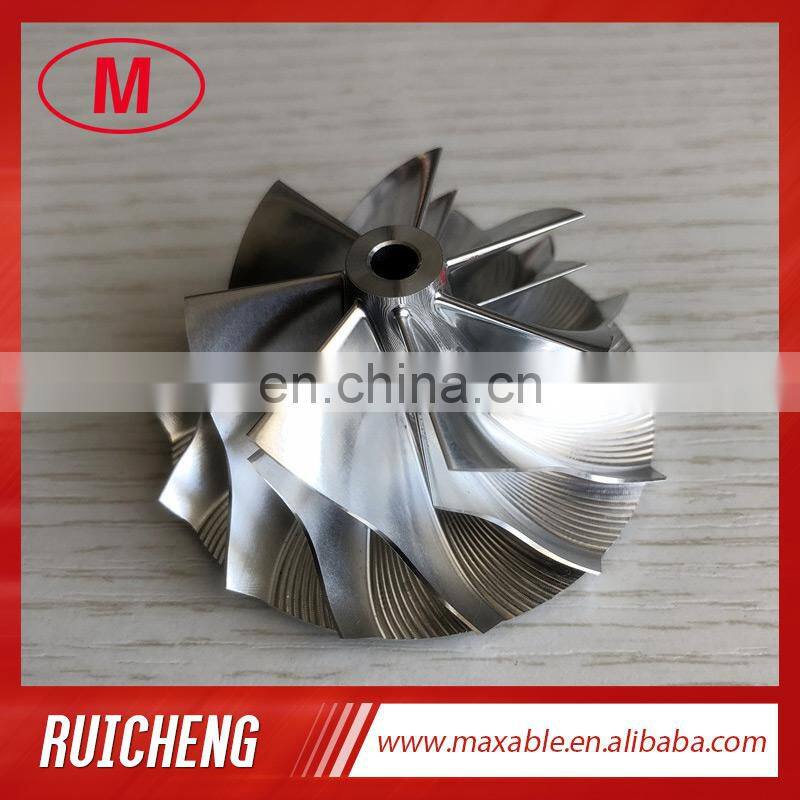 K04 43.03/56.08mm 5306-123-2007 7+7 blades high performance turbo milling/aluminum 2618/billet compressor wheel
