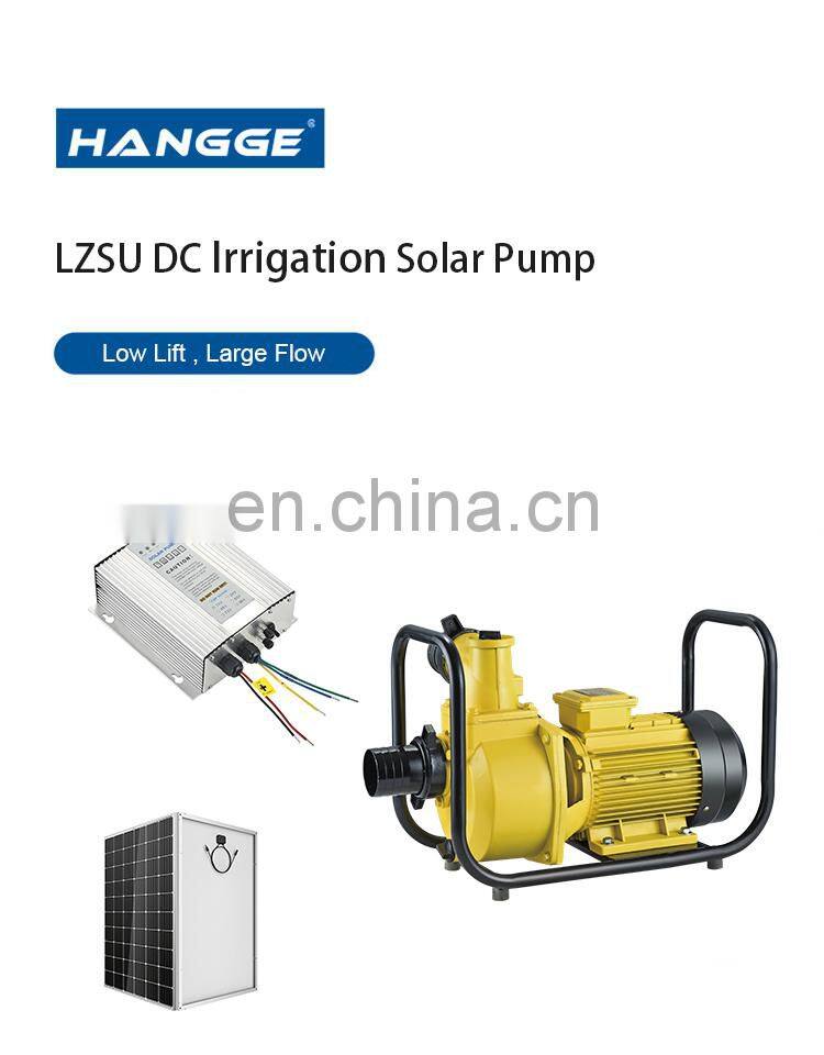 LZSU Brushless 1hp dc solar centrifugal water pump agricultural machinery
