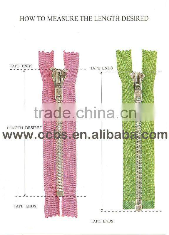 No.5 Y Teeth Metal Zipper for Jean in China