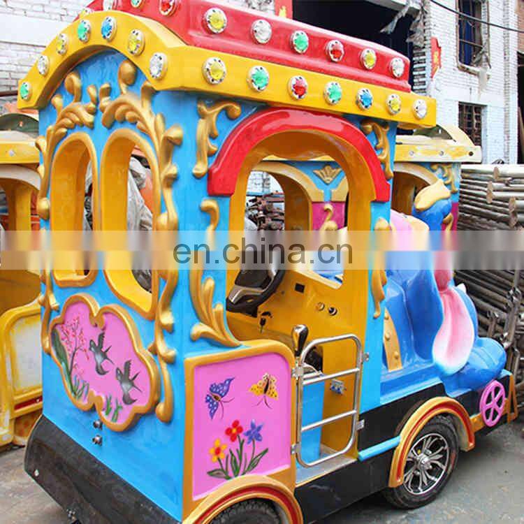 train electric parco giochi luna park shopping mall trackless train