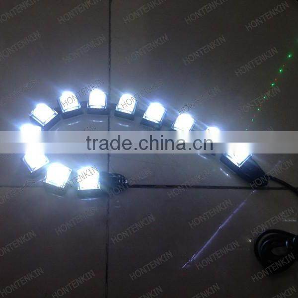 100% waterproof bendable lights 0.5w / led Flexible DRL Daytime Running Light Fog Warning Lamp eagle eyes auto lamps