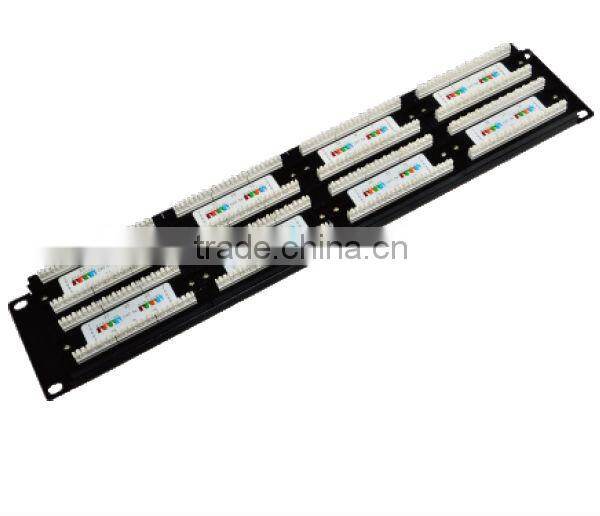 48 Port FTTH Cat5e utp Patch Panel