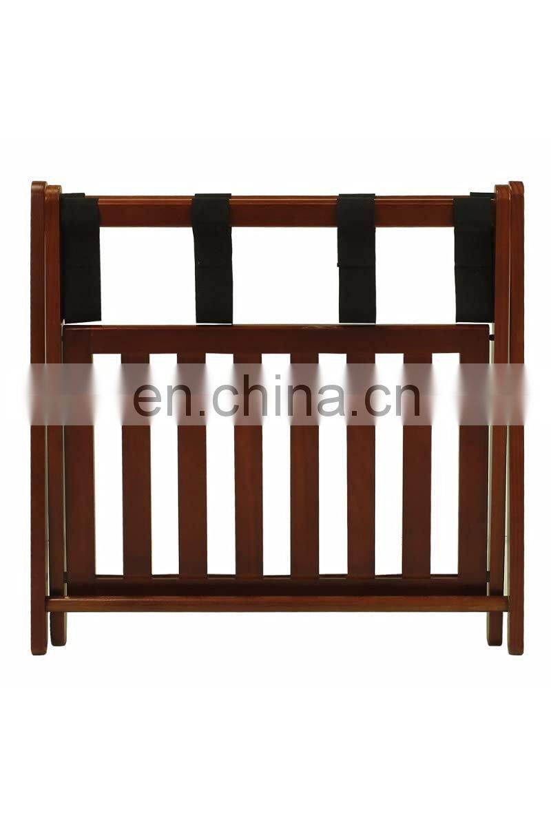 Foldable hotel luggage rack wood ,hotel wooden luggage rack