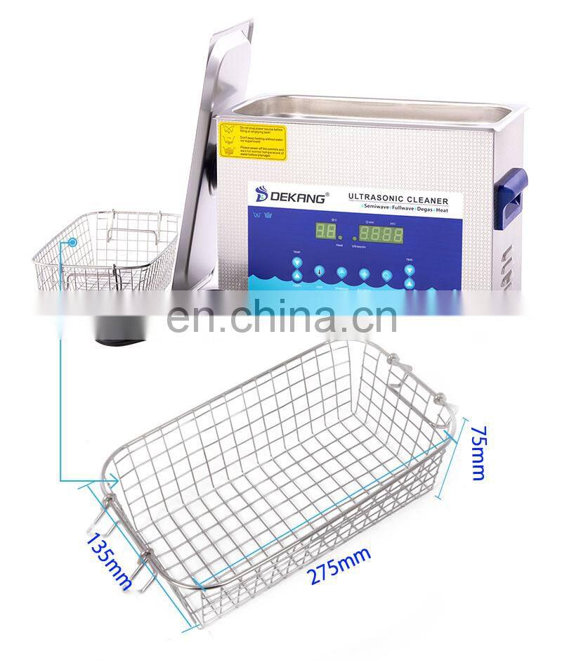 120W 4.5 Liter Dual-bands Ultrasonic Cleaner with Timer and Heater Degas Intensive and Gross Rinse