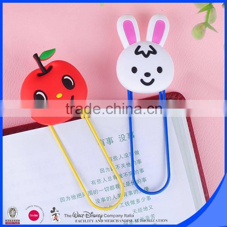 Hot sell customized PVC bookmark lovely design