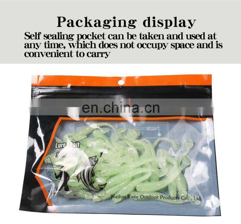 6cm 1.3gg Custom bulk freshwater saltwater t tail soft platicic lures swim worm bait