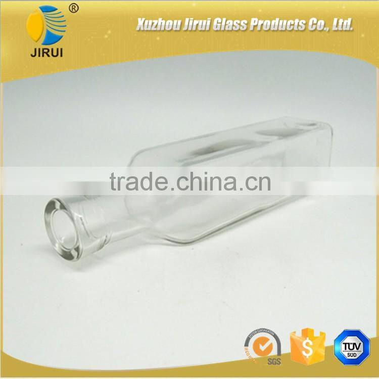 2016 250ml Square Shape Clear Glass Olive Oil Bottle