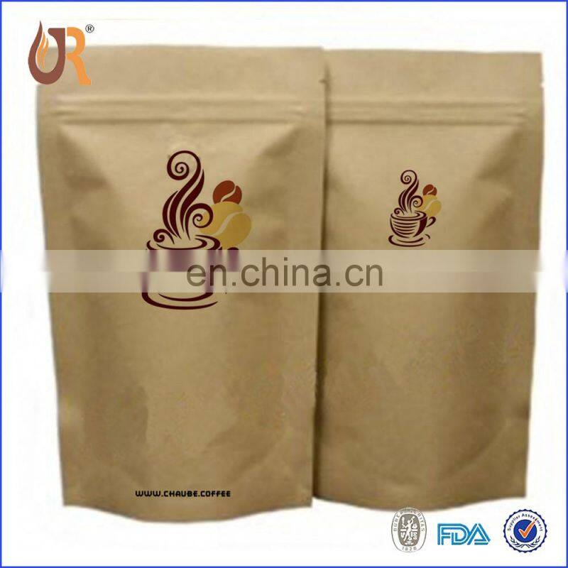 Wholesale 12oz Craft Paper Coffee Bag With Valve