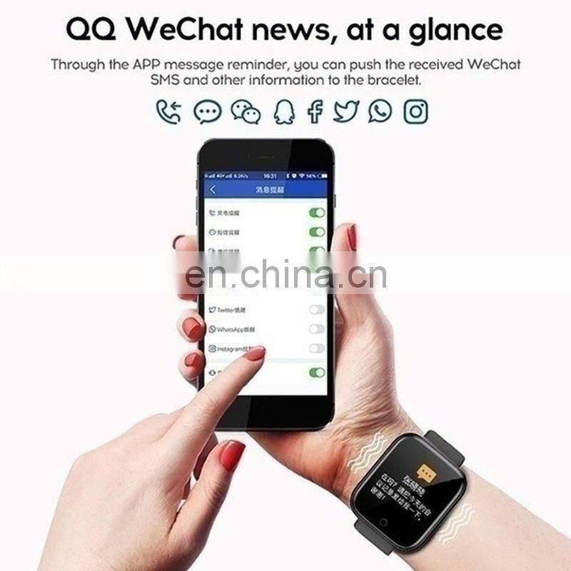 Y68 Smart Watch Heart Rate Blood Oxygen Fitness Sport Tracker Bracelet Waterproof Smartwatch Y68 D20