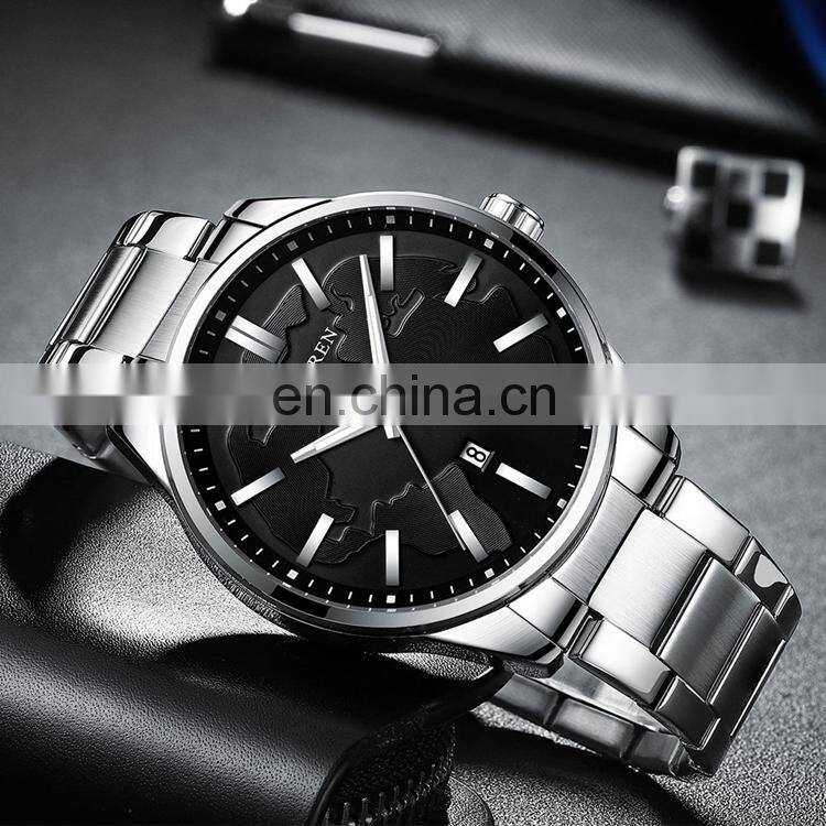 CURREN 8366 Japan Quartz Movt Men Brand Wrist Watches Stainless Steel Calendar Business Popular Military Watch
