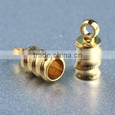 manufacture strong jewelry findings brass cord end