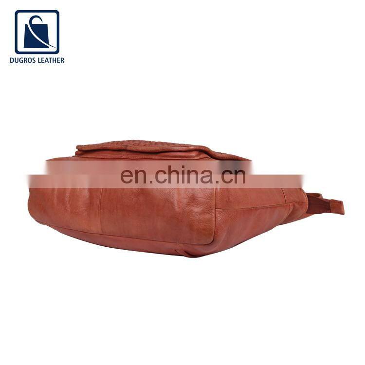 Cotton Lining Material Fashion Designer Modern Look Women Genuine Leather Handbag