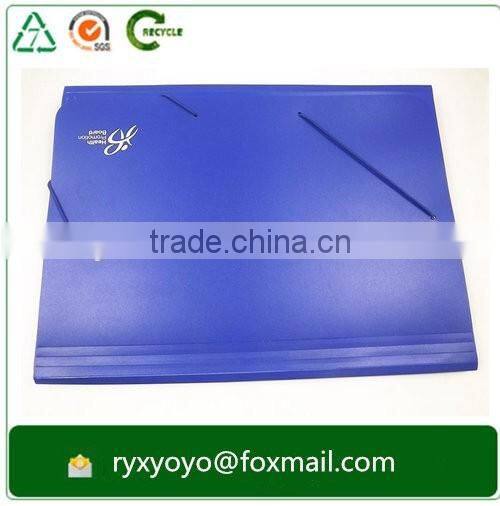 hard cover pp custom printed pockets expandable file folder with fastener