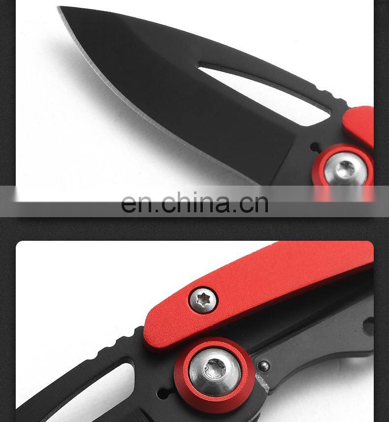 Outdoor Folding Knife Aluminum Alloy Handle Pocket Knife Jungle Survival Self-defense Portable self-defense Knife
