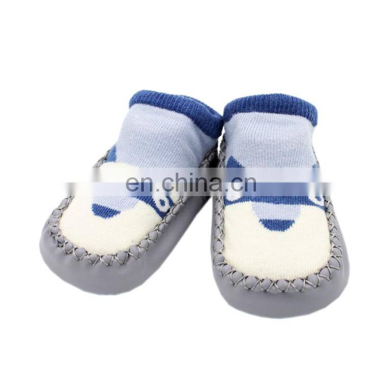 Children Anti-slip Shoes Newborn Baby Toddler Girls Cotton Non-slip Floor Socks Infant Boys Rubber Sole Cartoon Indoor Sneakers