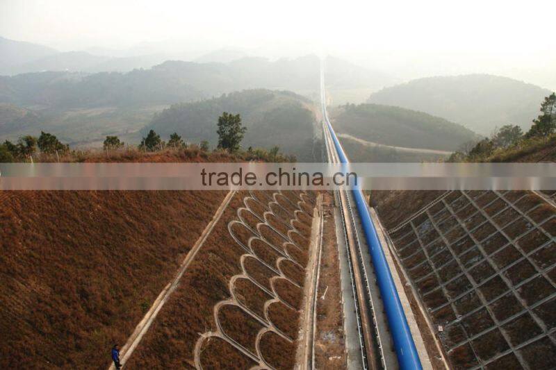 mining used long distance limestone curve belt conveyor system with high quality and first-class service