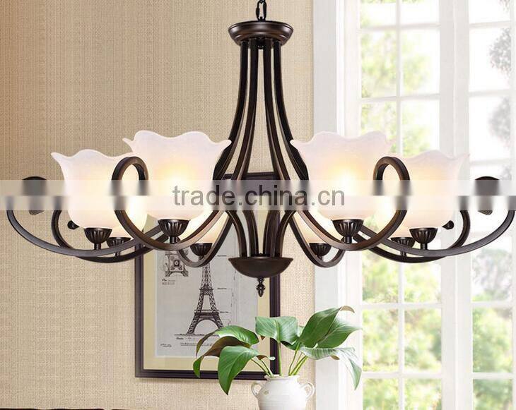 2016 new wrought iron candle chandelier