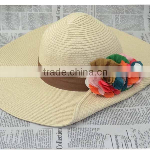 Summer Beach Wide Brim Straw Hat Women's Summer Fashion Straw Hat