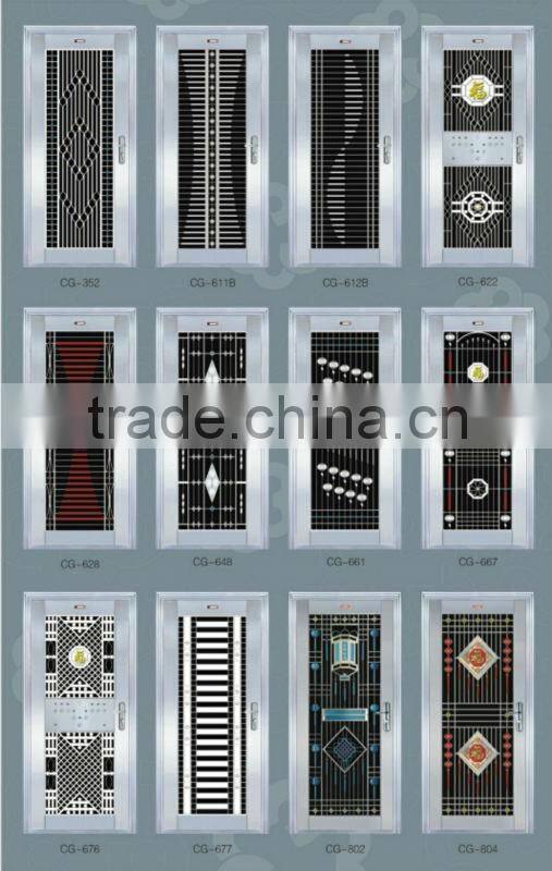 steel apartment building entry doors