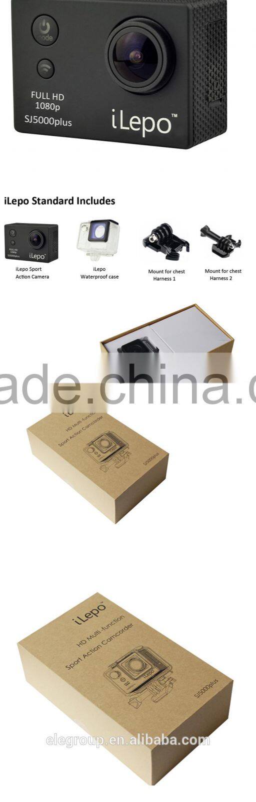 Original HD 1080P SJ5000plus sport camera H.264 30m Waterproof 30m wifi app support IOS and Android