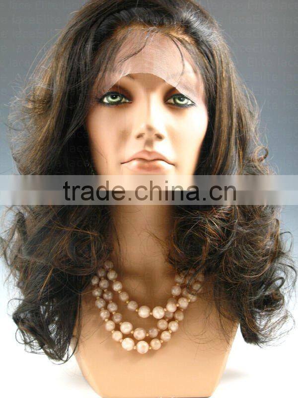 Most popular and cheap good qualuty Kinky Curl remy human full lace wig