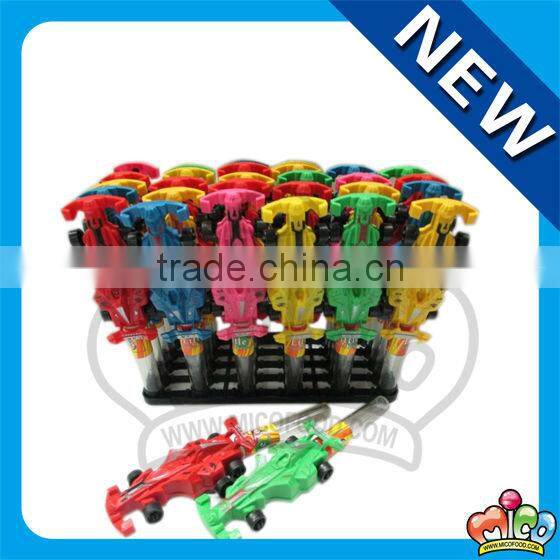 Plastic racing car toy candy