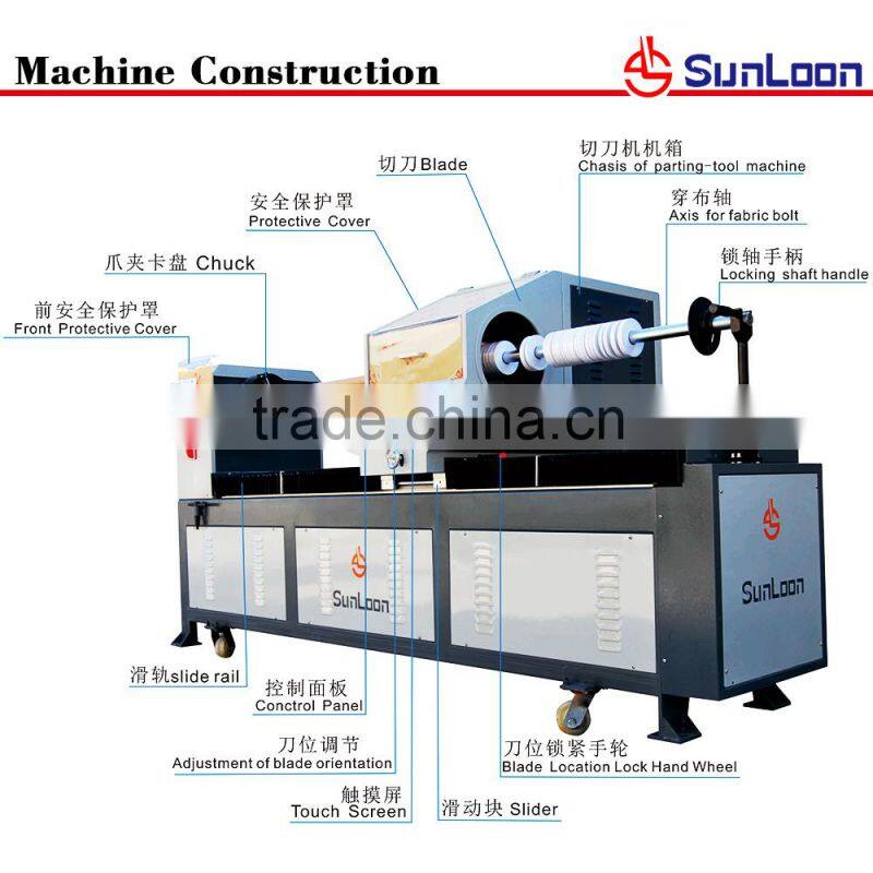 Novelties manufacturer china manual available fabric roll cutting auto machine with rotating beam