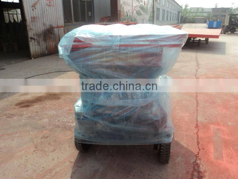 mobile four-wheels hydraulic scissor lift table for one man