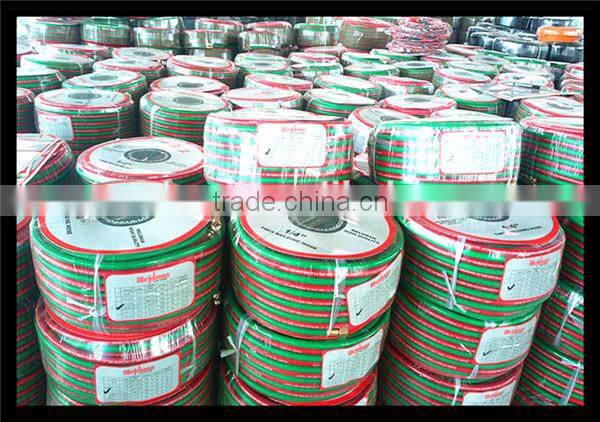 ID1/4'' x100FT BS EN559 Rubber twin Line welding hose with adapters for gas welding, cutting