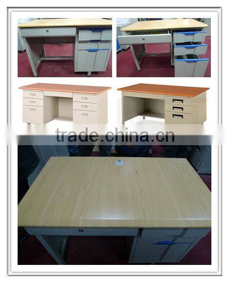 MDF Top metal body office desk kd office desk