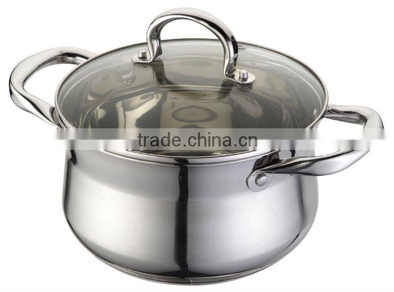 Non-stick stainless steel cookware set