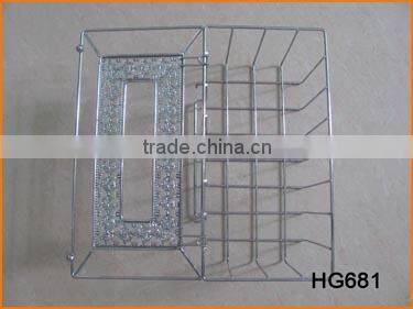 HG681 Wire Made Chrome Plated Tissue Box