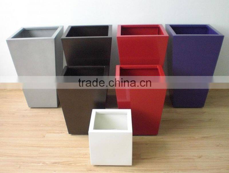 Audemar 2MM Thick Decorating Aluminum Bamboo Planter In Powder Coating Treatment