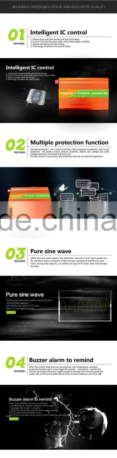 3kva 12v 24v 48v solar power inverter high power pure sine wave inverter