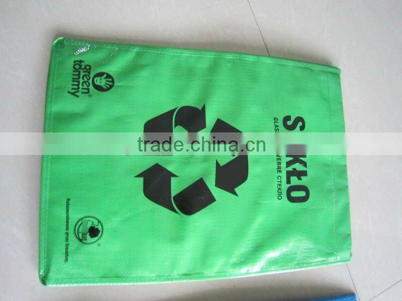 Plastic Glass Paper Recycle Bags Set of 3