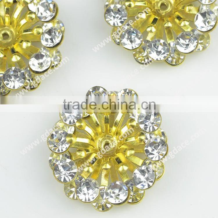 Assorted colors fresh style metal flower,craft metalware flower pieces,shoes decorative metal flowers