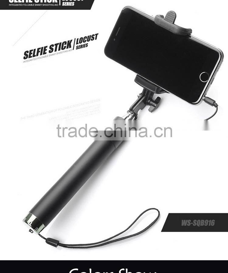 Mini selfie stick 2015 new product foldable wired selfie stick for smart phone distributors canada