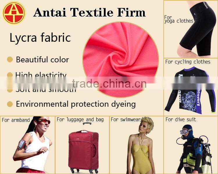 China wholesale semi gloss warp knitted 4 way stretch polyester lycra fabric price